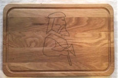 Stor Skærebræt Egetræ