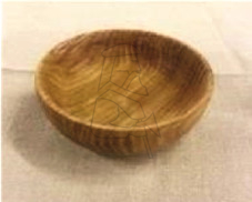Snack skål Egetræ