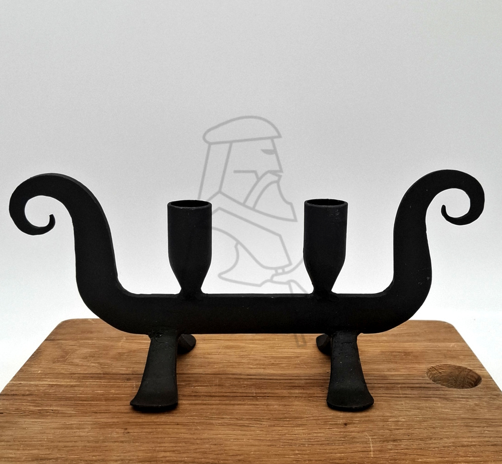 2 master Lysestage / double-masted candlestick